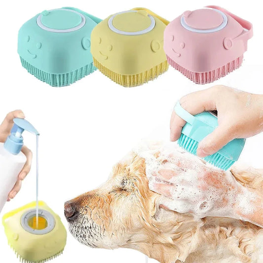 Silicone Pet Bath Massage Brush